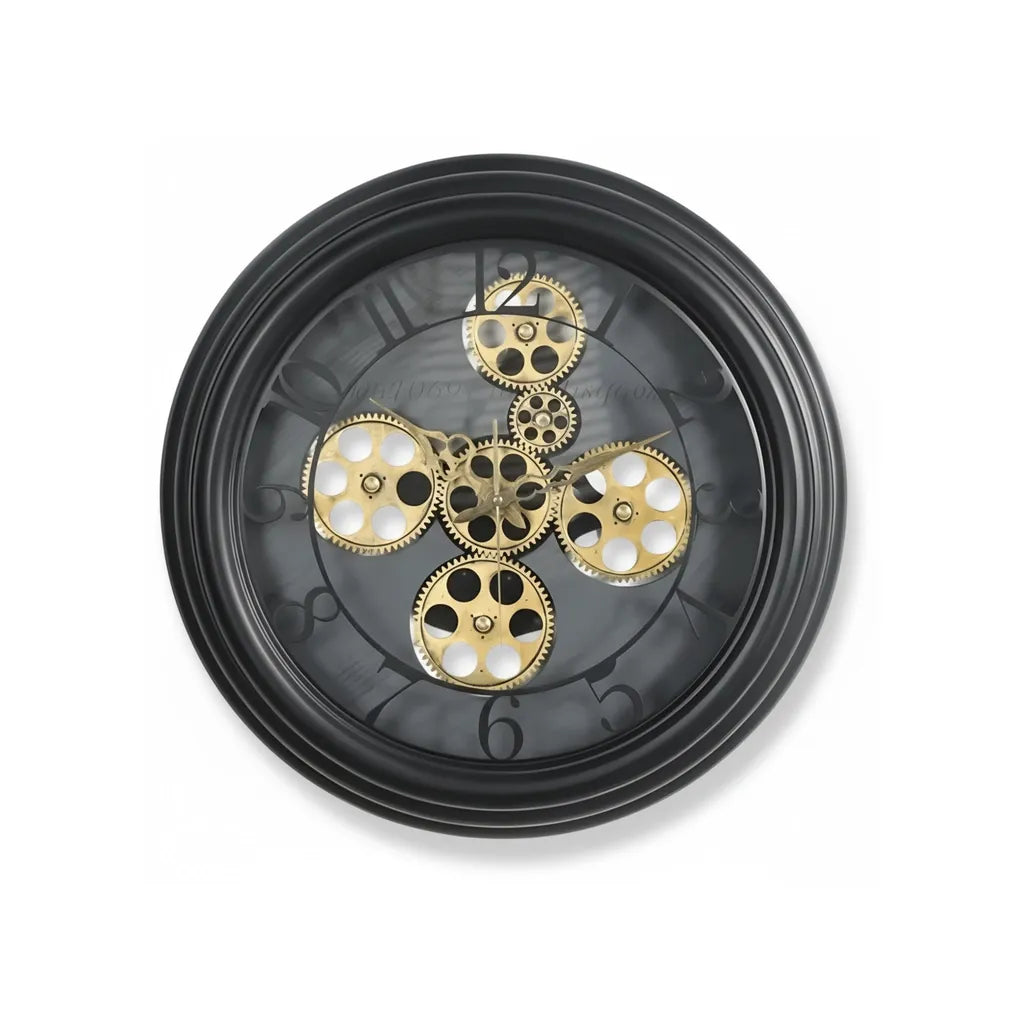 Horloge Murale Engrenages Apparents