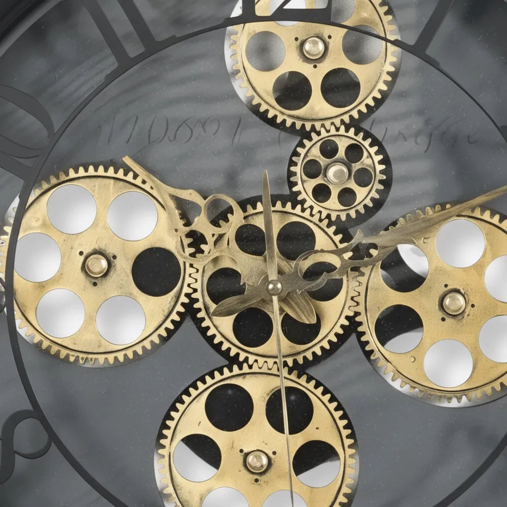 Horloge Murale Engrenages Apparents