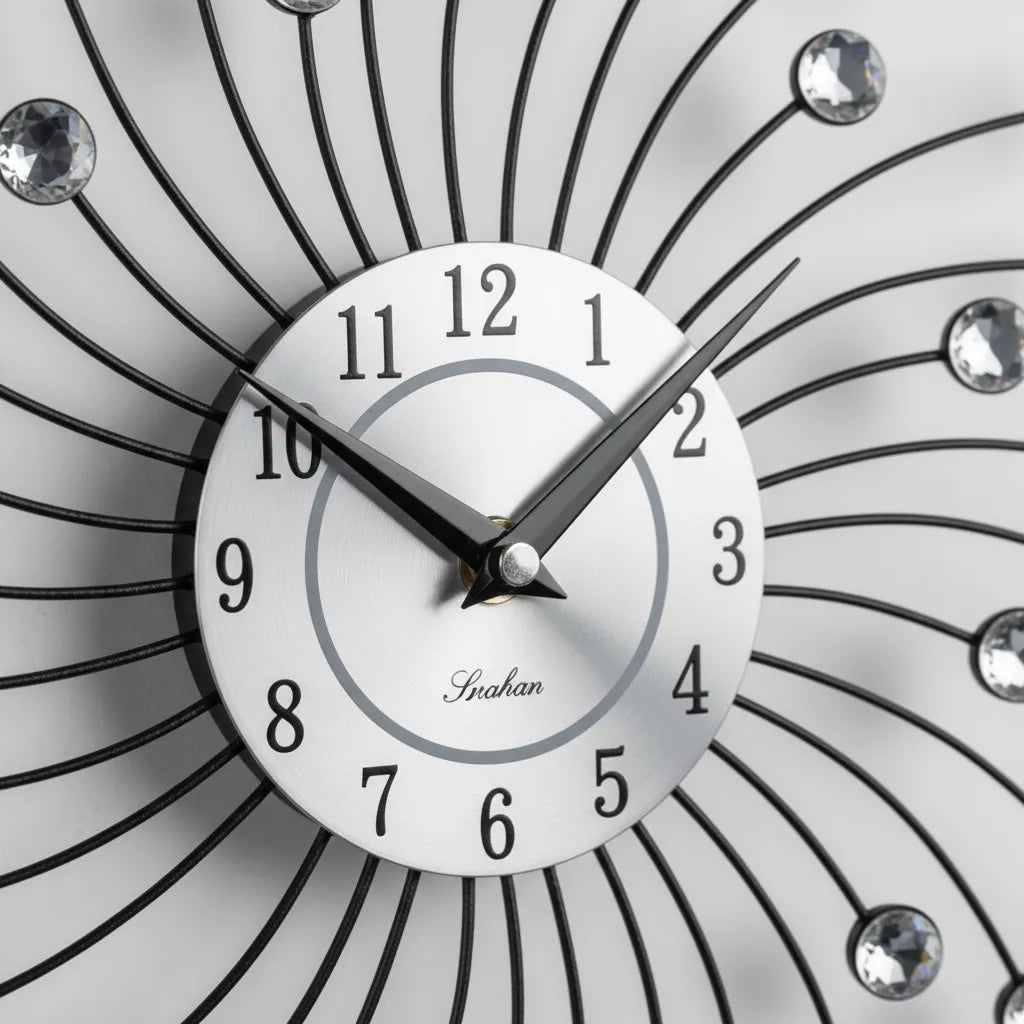 Horloge Murale Étoiles de Diamants