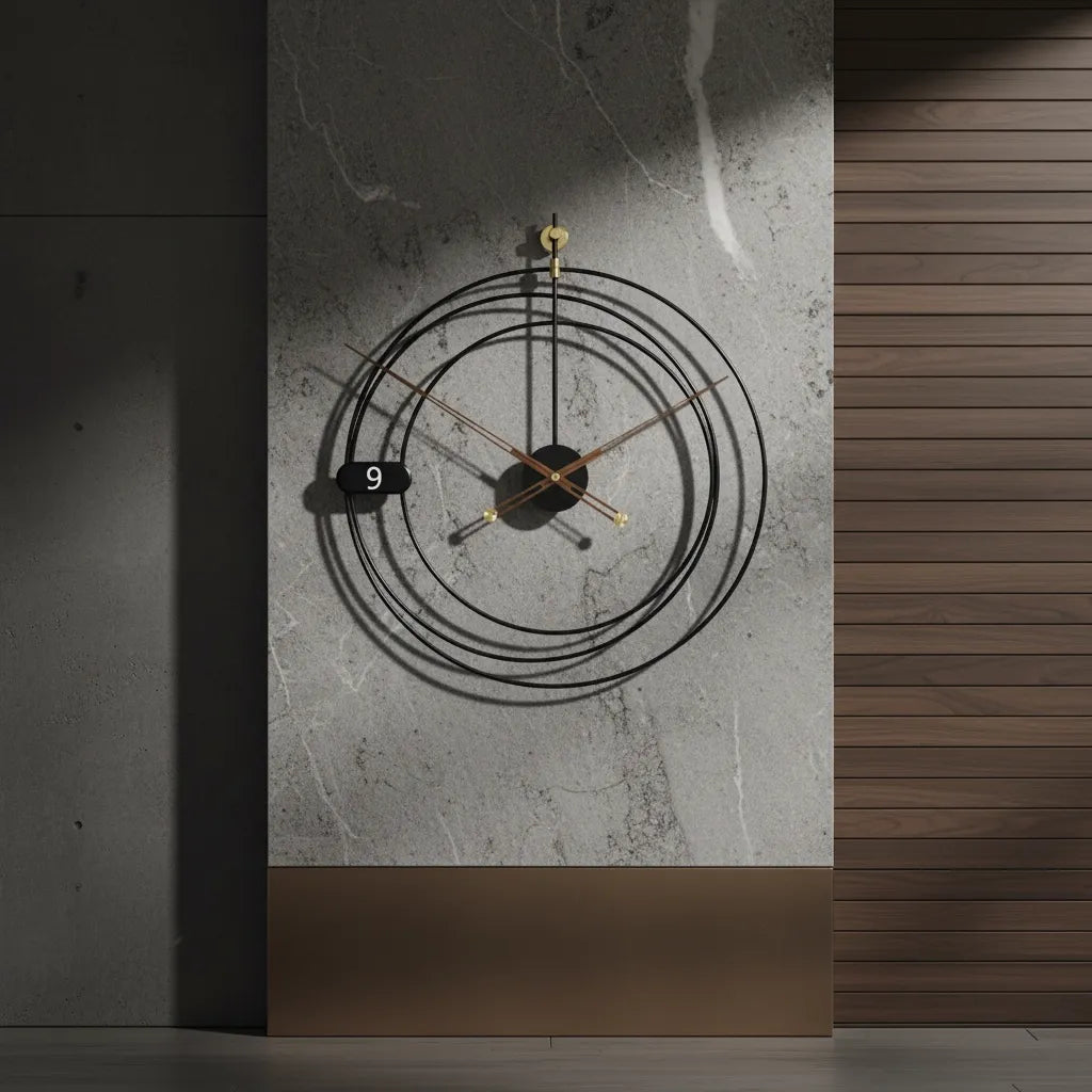 Horloge Murale Géométrique Moderne