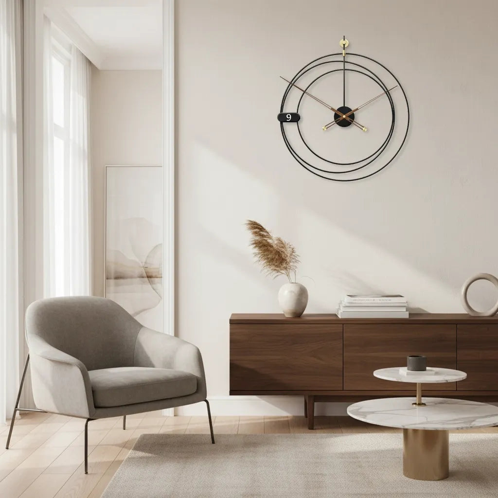 Horloge Murale Géométrique Moderne