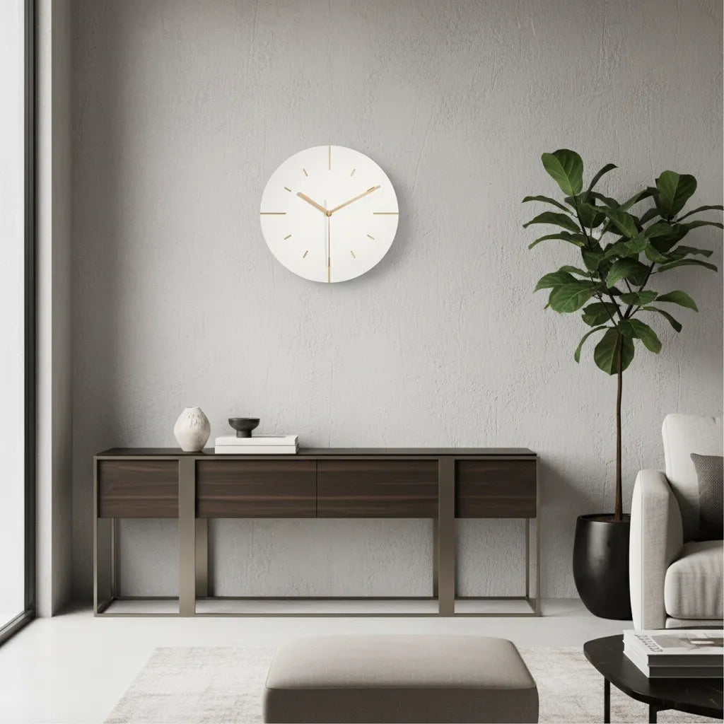 Horloge Murale Imitation Ciment