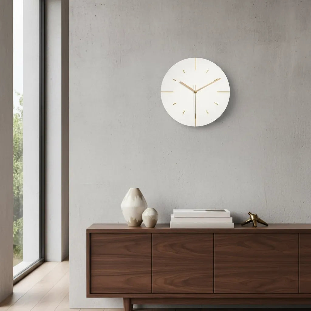 Horloge Murale Imitation Ciment