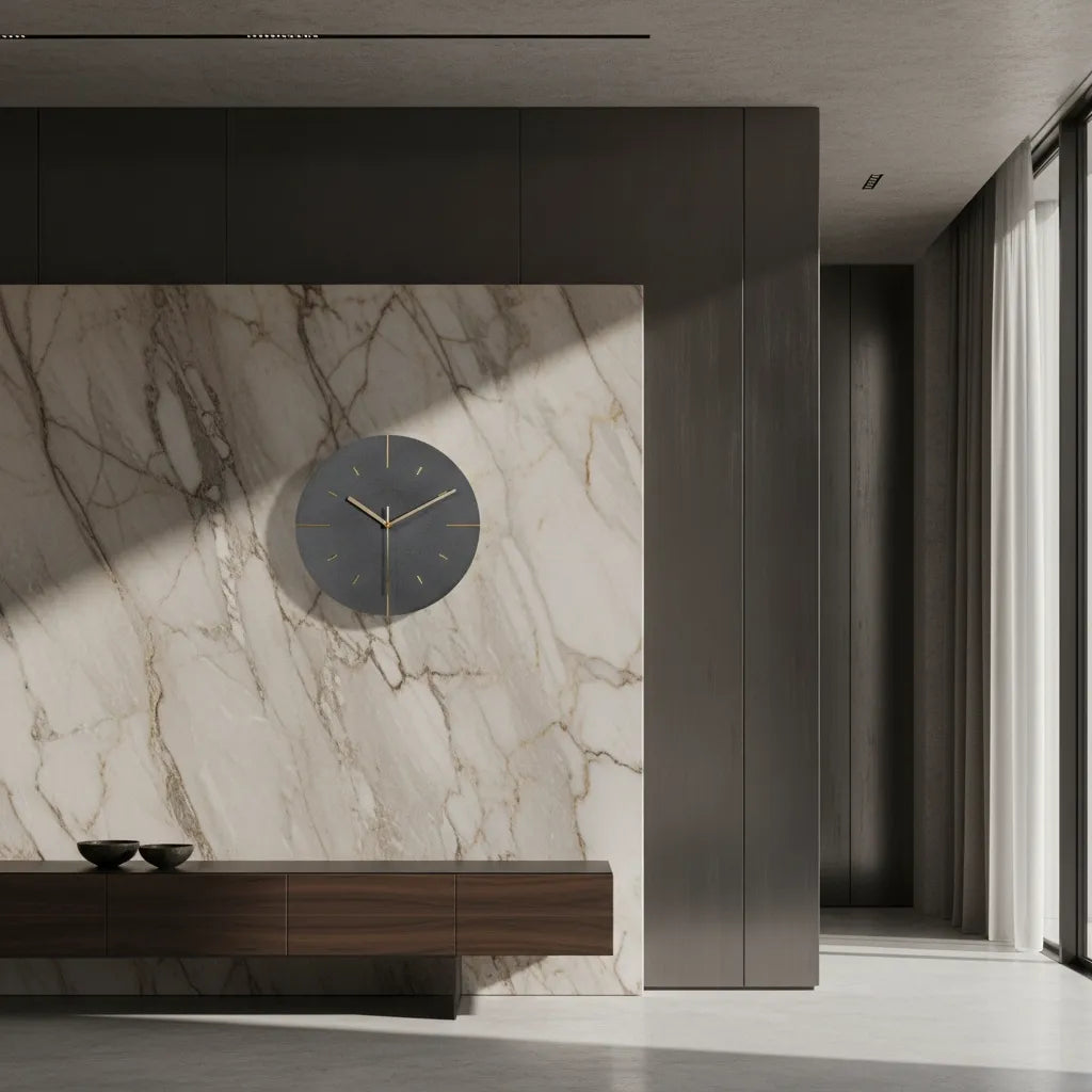 Horloge Murale Imitation Ciment