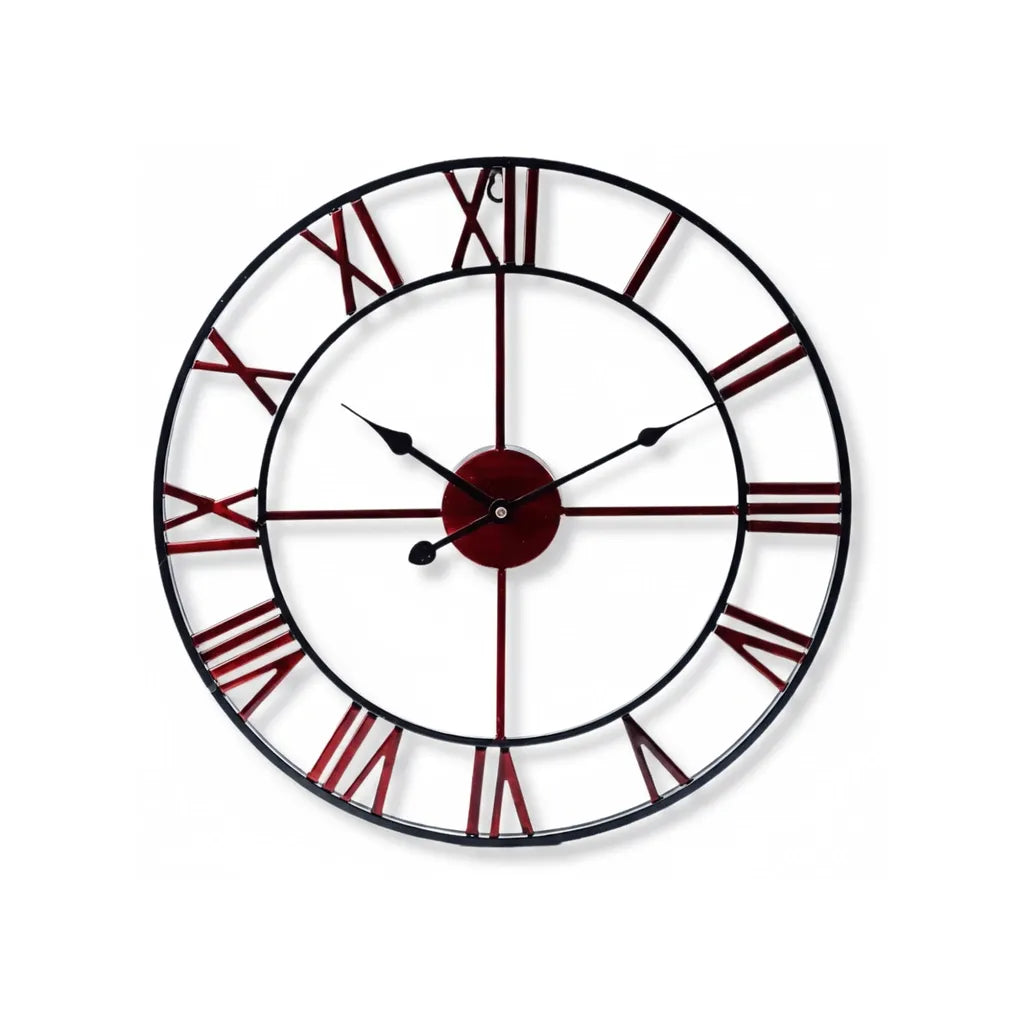 Horloge Murale Industrielle Cuivre rouge