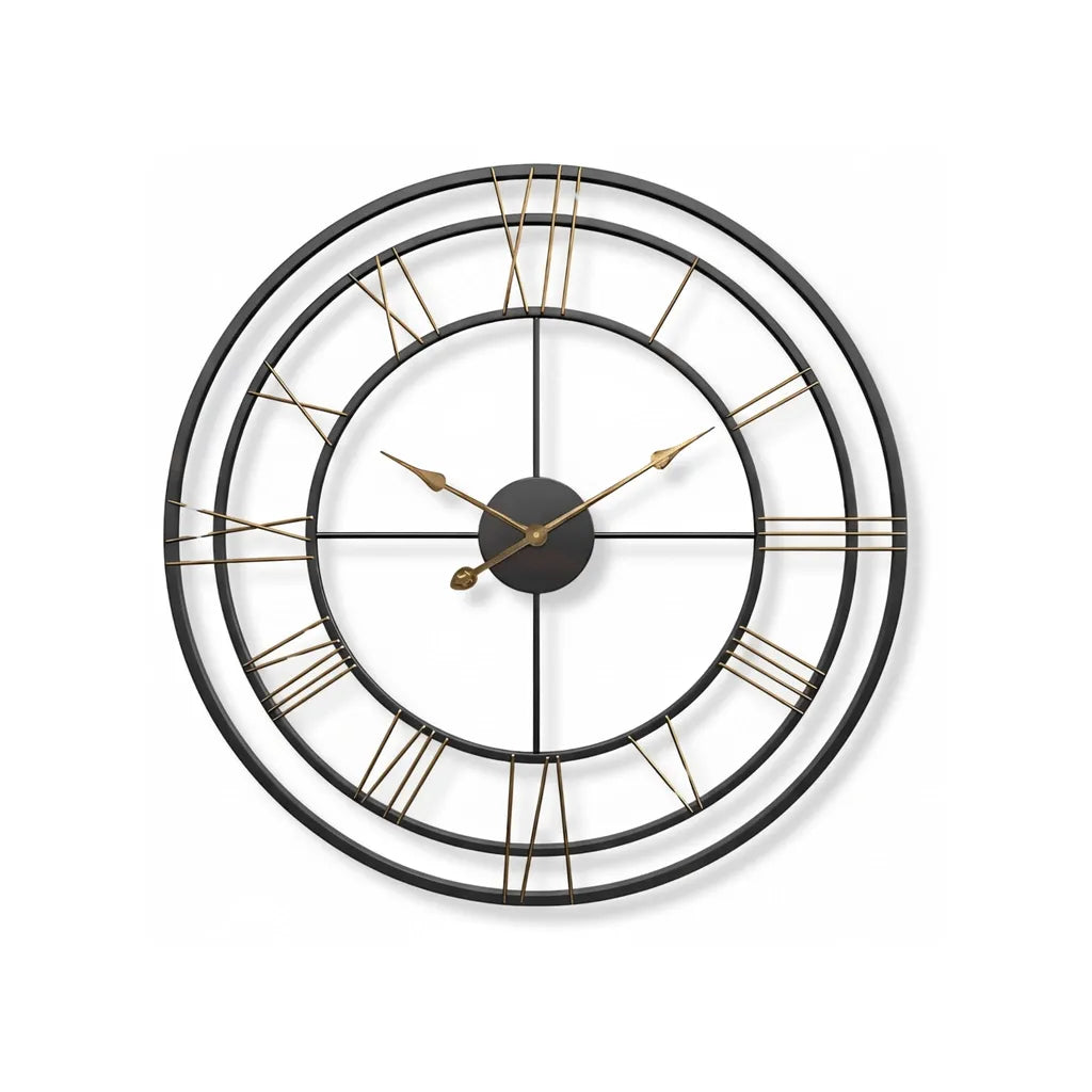 Horloge Murale Industrielle Fer Forgé