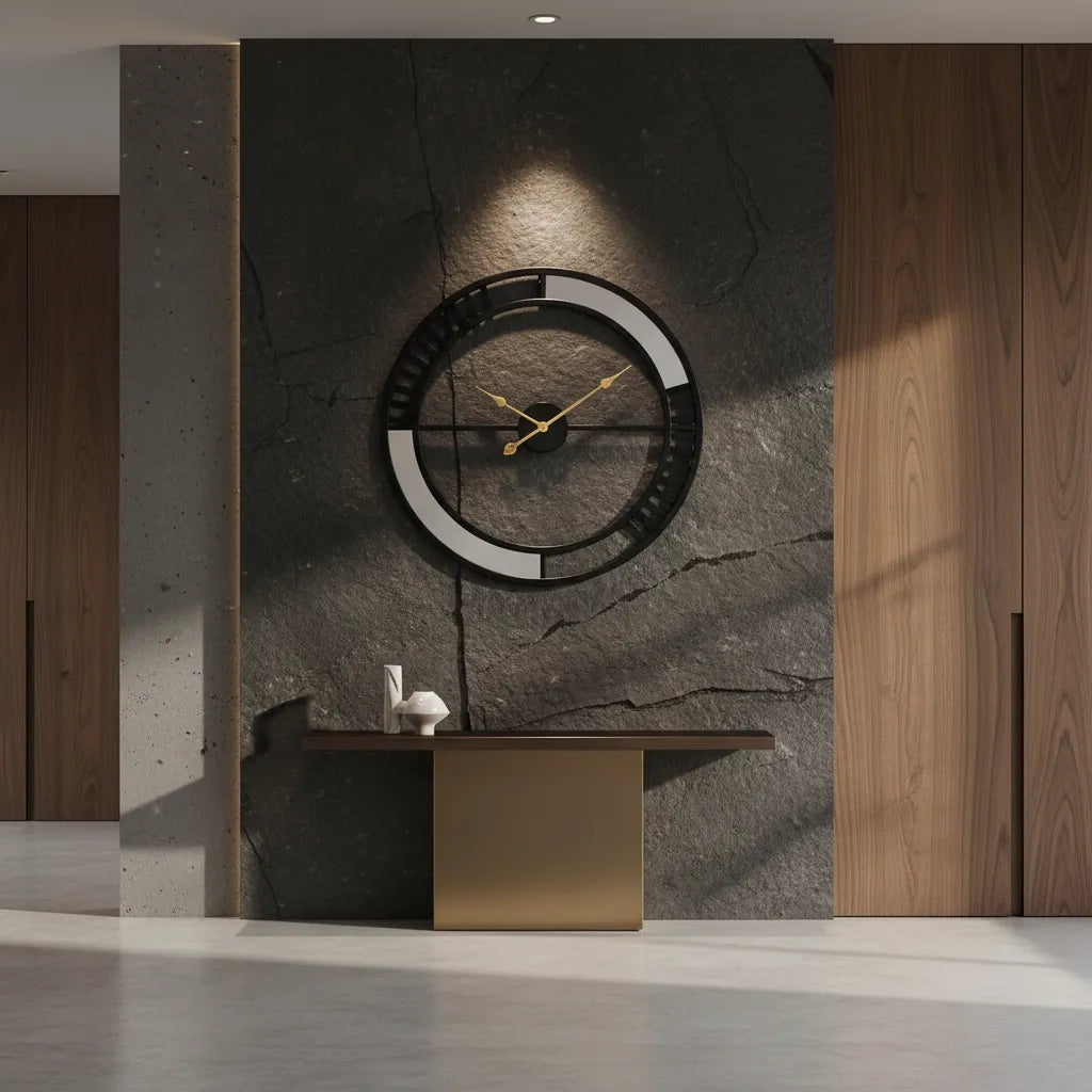Horloge Murale Industrielle Loft