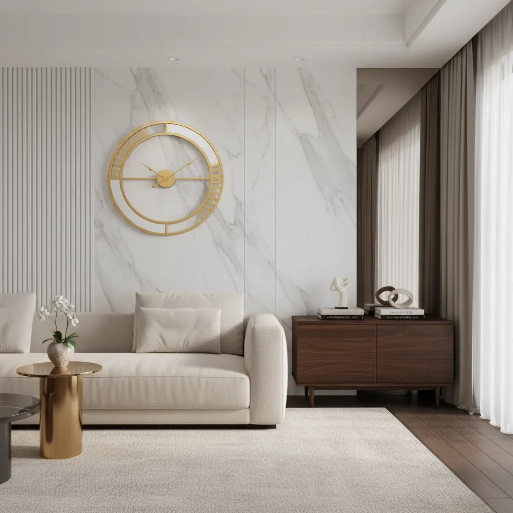 Horloge Murale Industrielle Loft