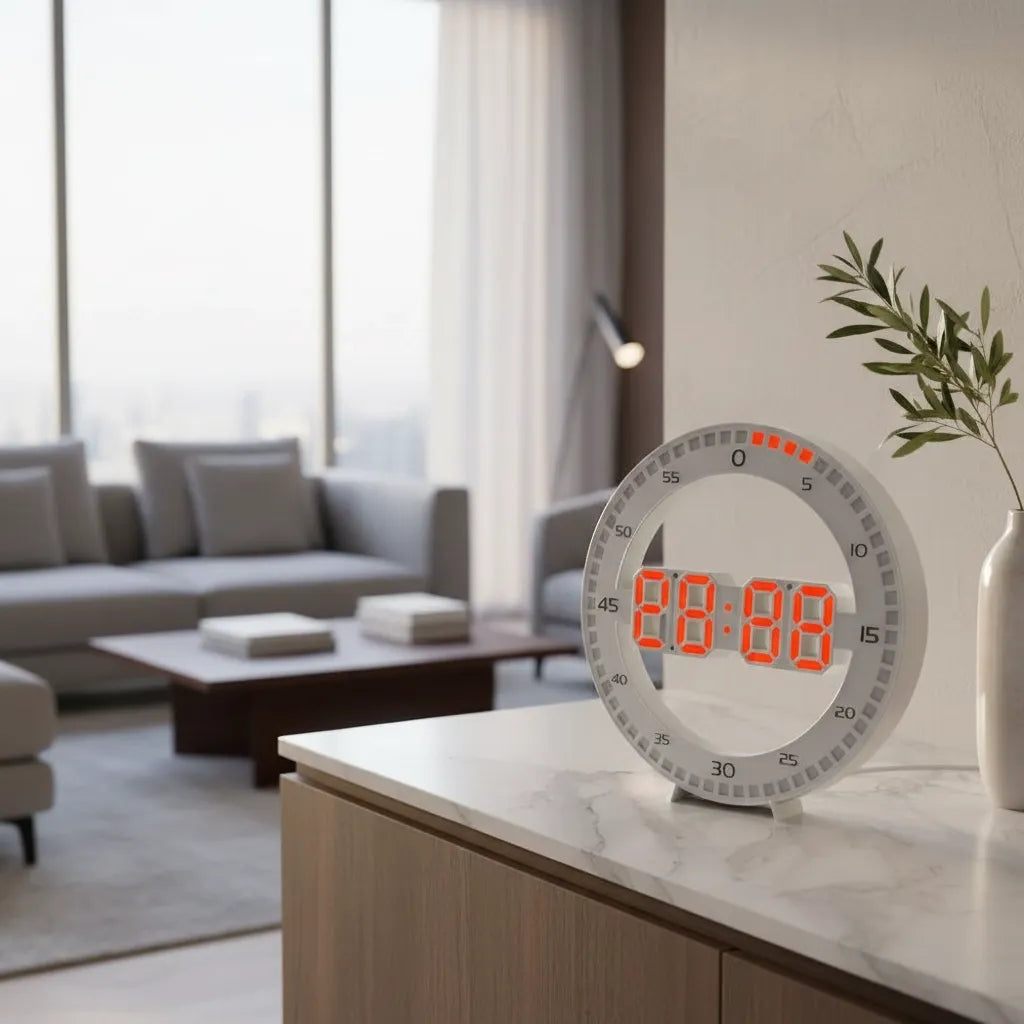 Horloge Murale LED 3D