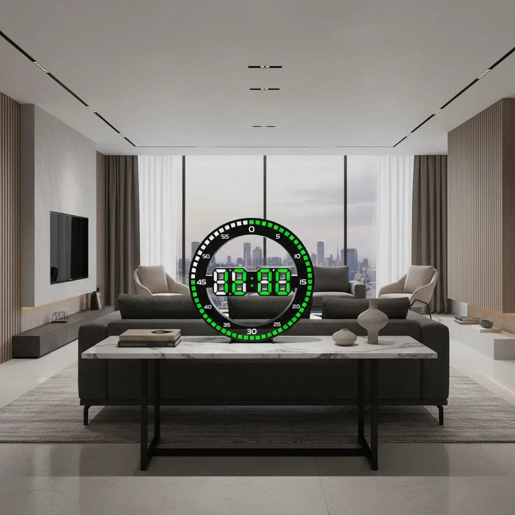 Horloge Murale LED 3D