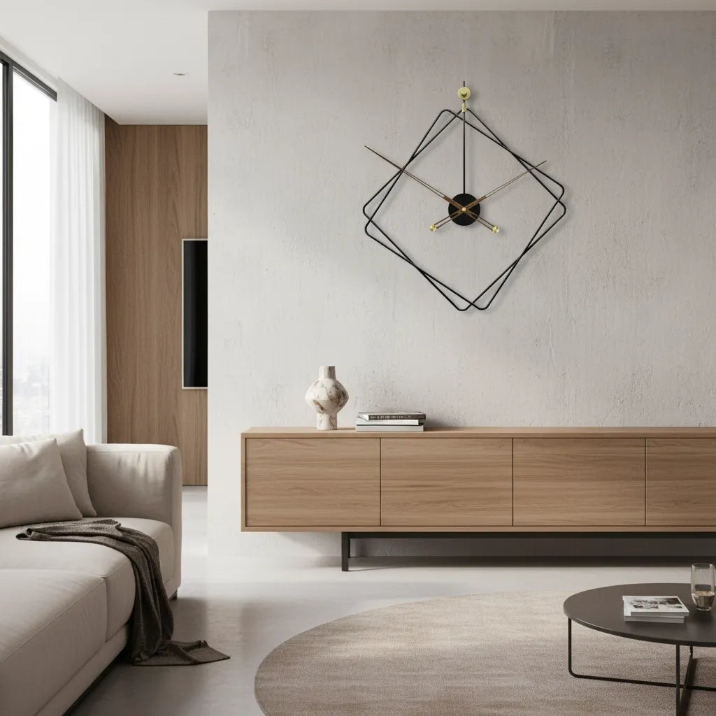Horloge Murale Losange Design