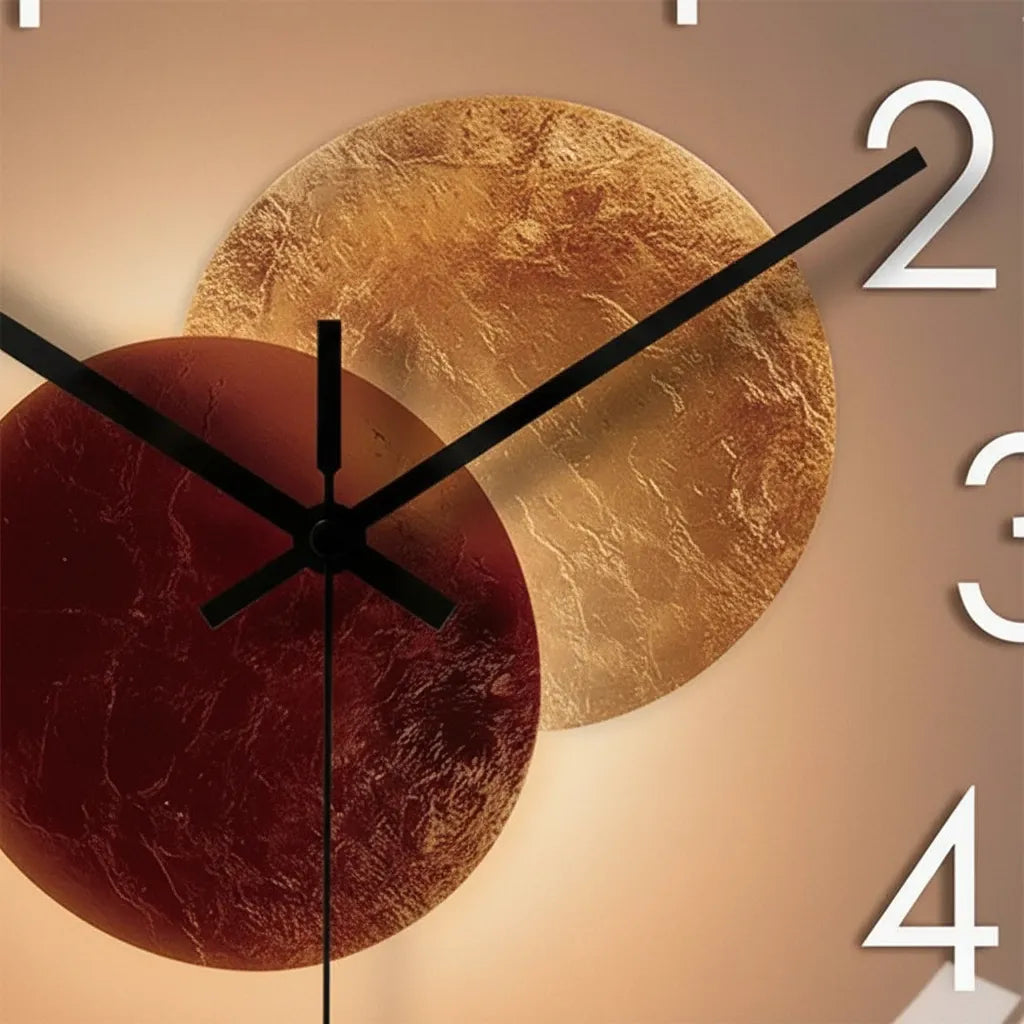 Horloge Murale Lumière et Ombre