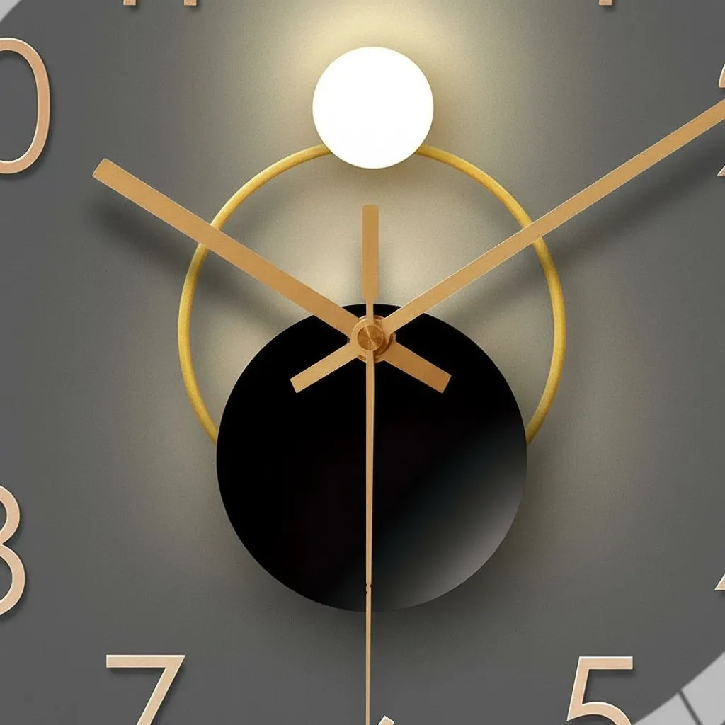 Horloge Murale Lumière et Ombre