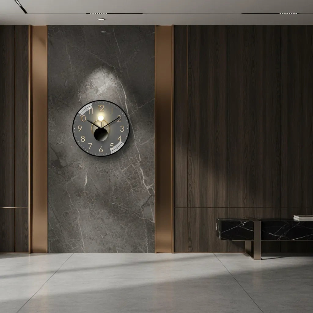 Horloge Murale Lumière et Ombre