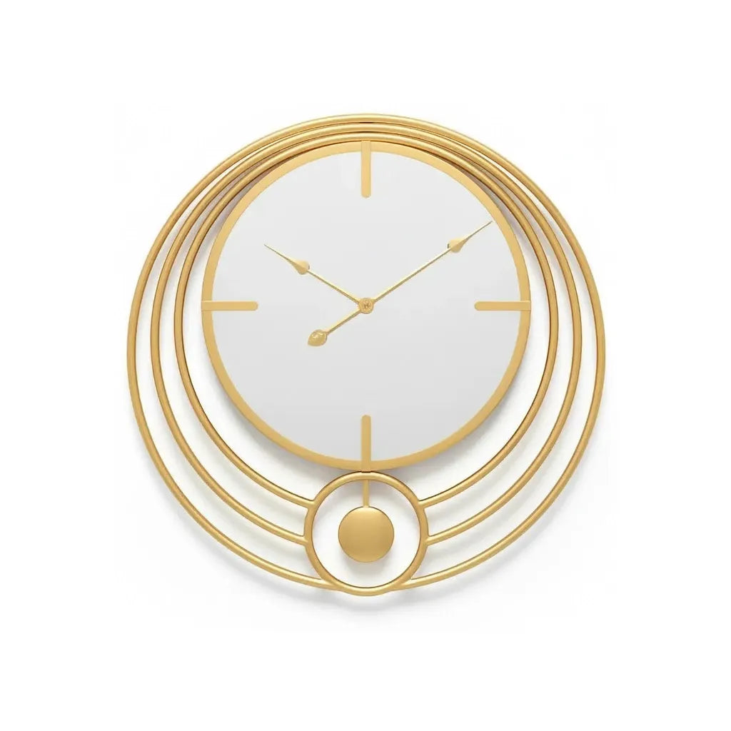 Horloge Murale Miroir & Cercle design