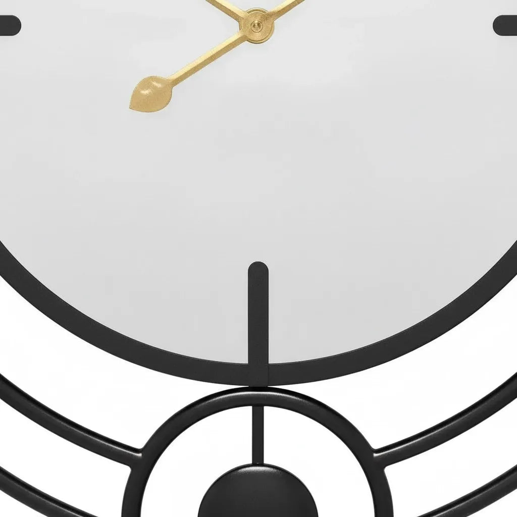 Horloge Murale Miroir & Cercle design
