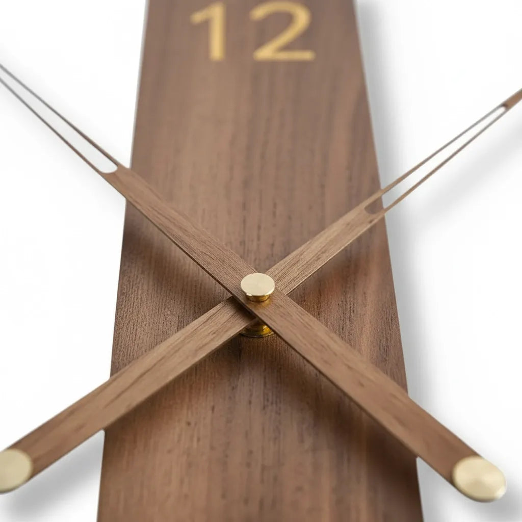 Horloge Murale Moderne Bois Massif