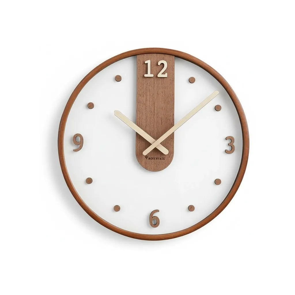 horloge murale originale en bois