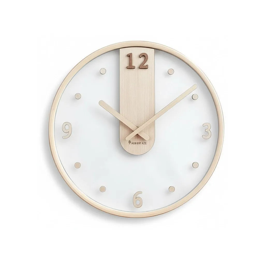 horloge murale originale en bois