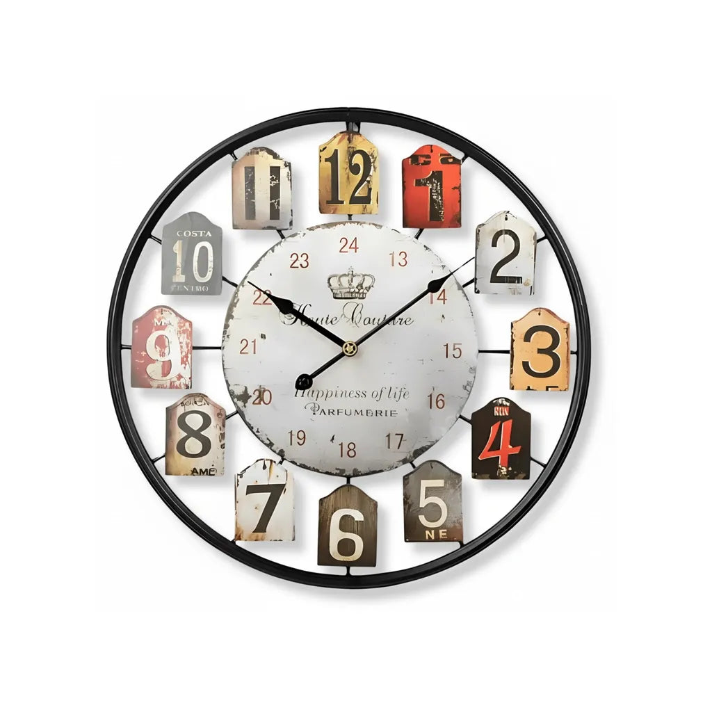 Horloge Murale Parfumerie Vintage