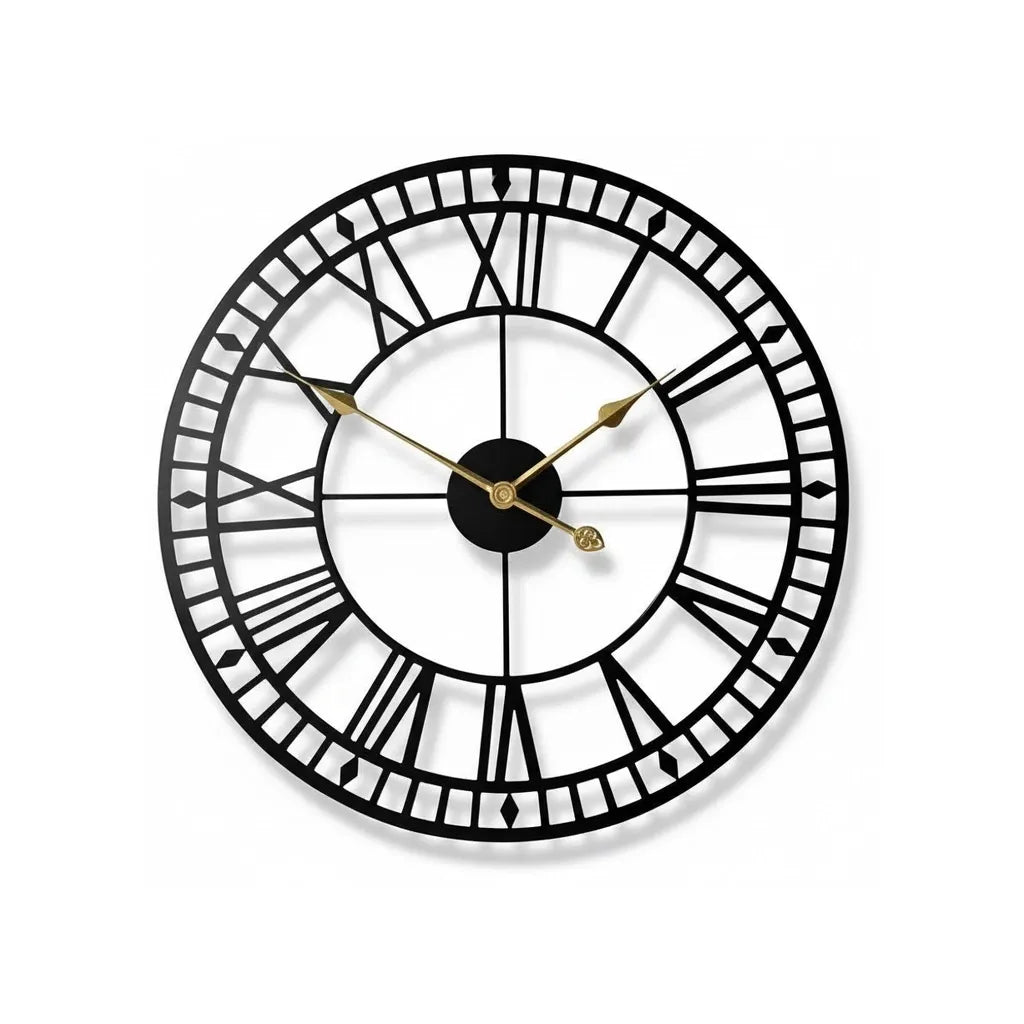 Horloge Murale Rétro Industriel