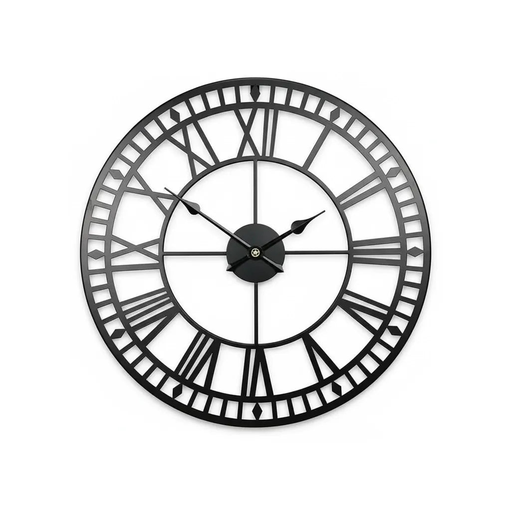 Horloge Murale Rétro Industriel
