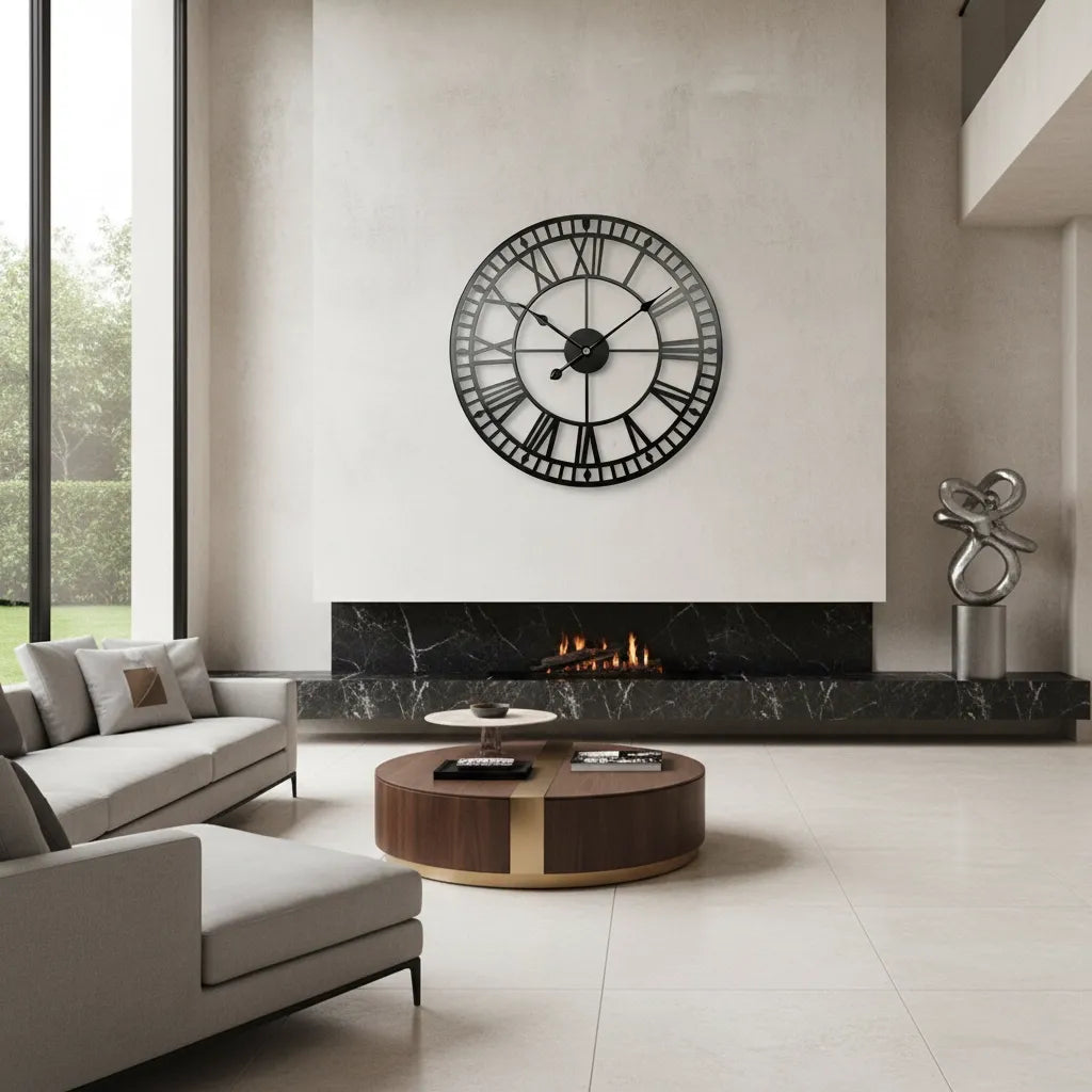 Horloge Murale Rétro Industriel