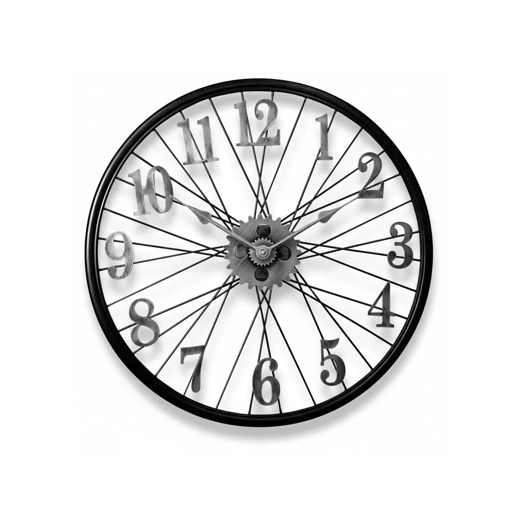 Horloge Murale Roue Vintage Engrenages