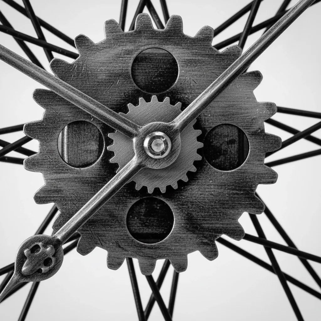 Horloge Murale Roue Vintage Engrenages