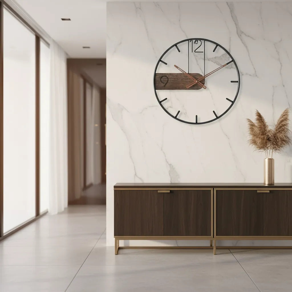 Horloge Murale Rustik Moderne