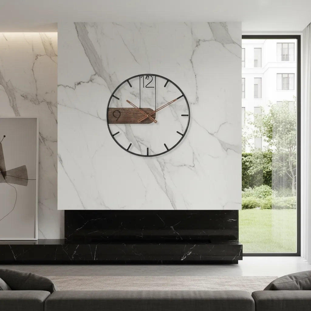 Horloge Murale Rustik Moderne