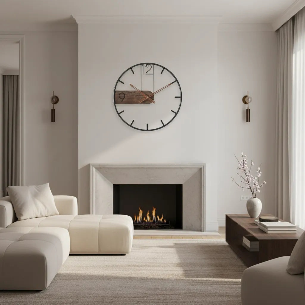 Horloge Murale Rustik Moderne