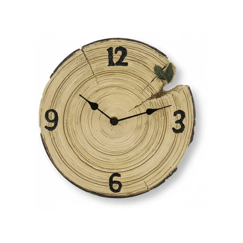 Horloge Murale Rustique en Forme de Bûche