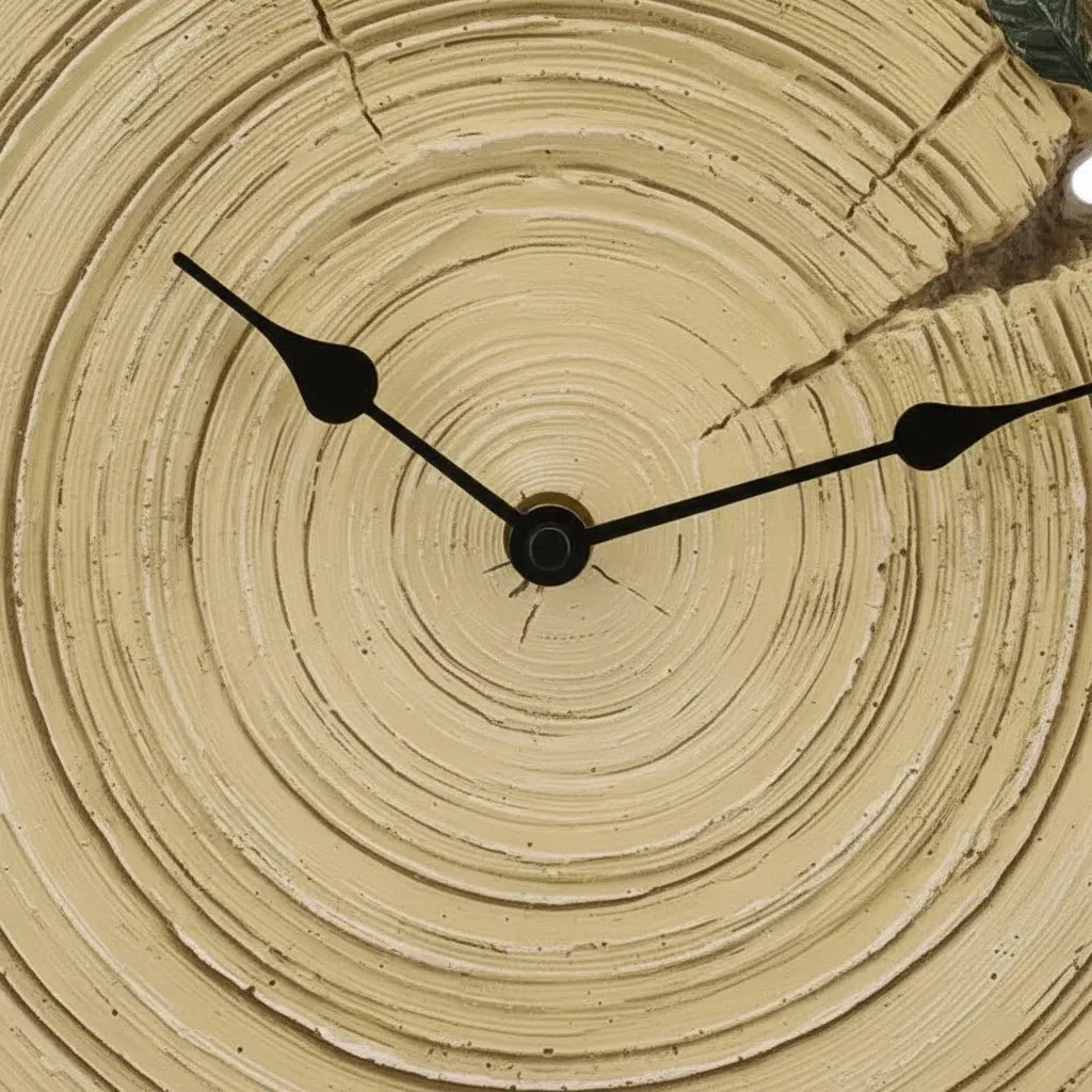 Horloge Murale Rustique en Forme de Bûche