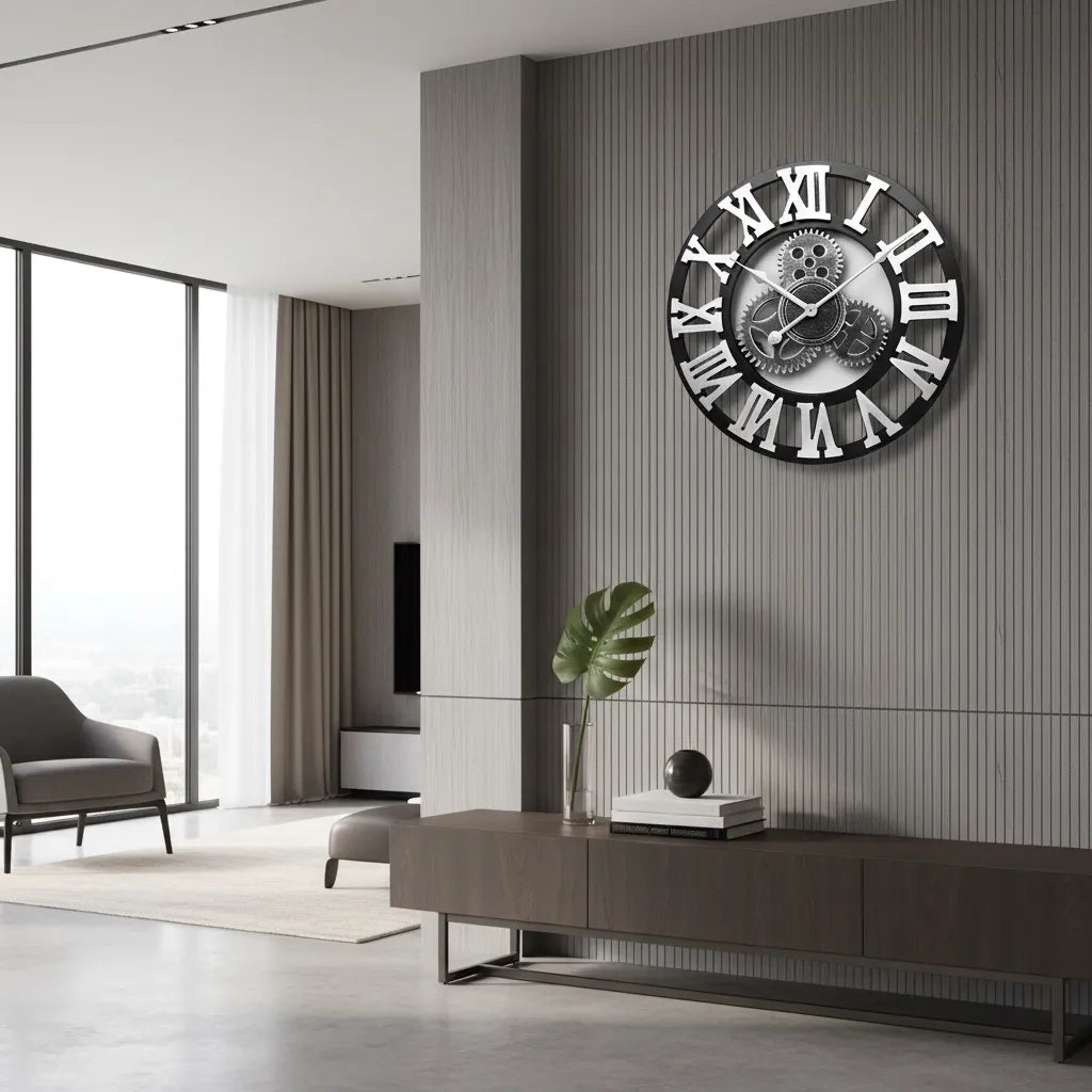 Horloge Murale Steampunk engrenage