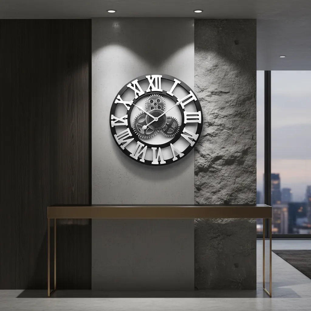 Horloge Murale Steampunk engrenage
