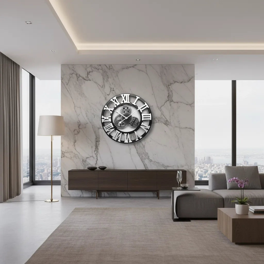 Horloge Murale Steampunk engrenage