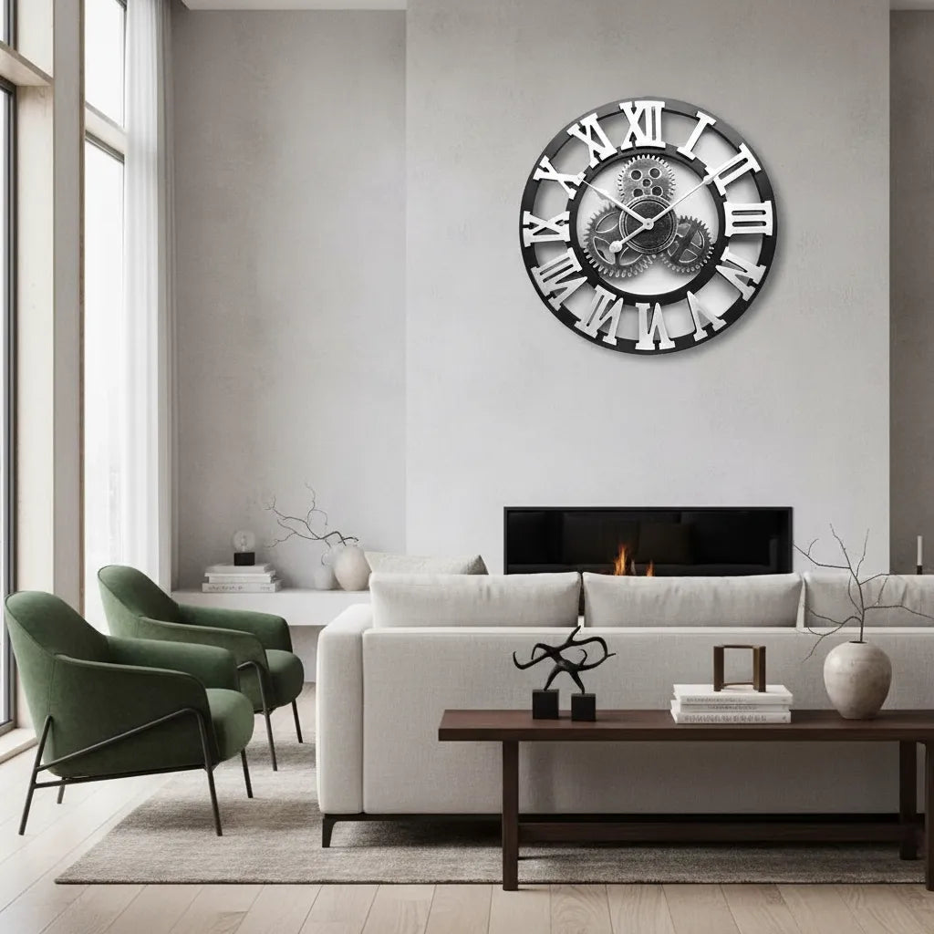 Horloge Murale Steampunk engrenage