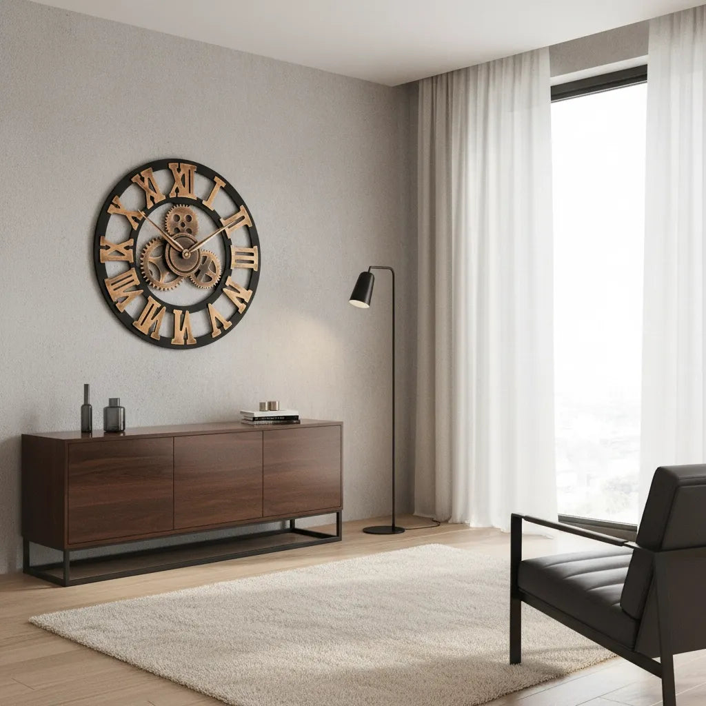 Horloge Murale Steampunk engrenage