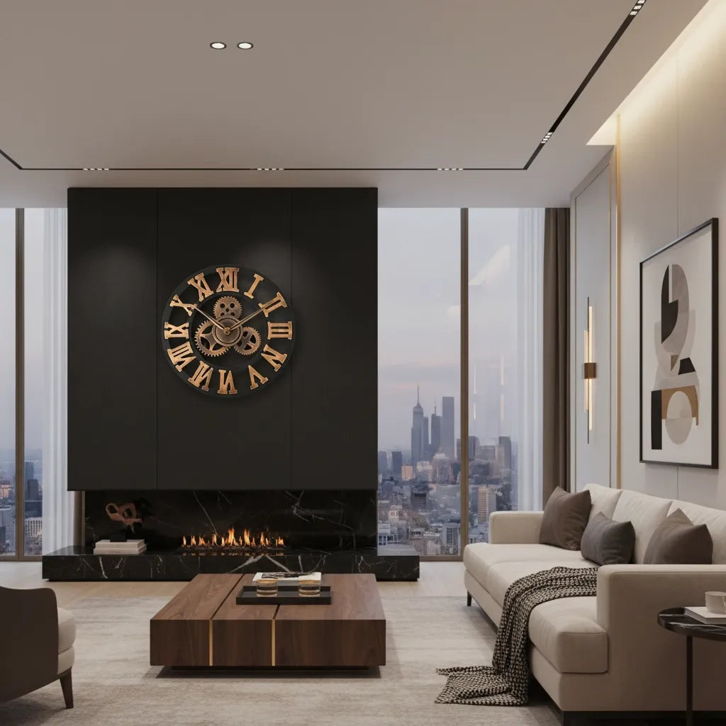 Horloge Murale Steampunk engrenage