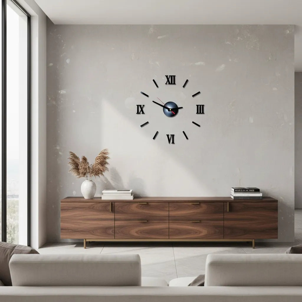 Horloge Murale Stickers 3D