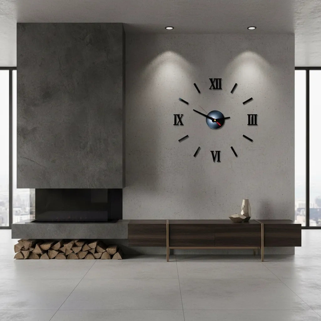 Horloge Murale Stickers 3D