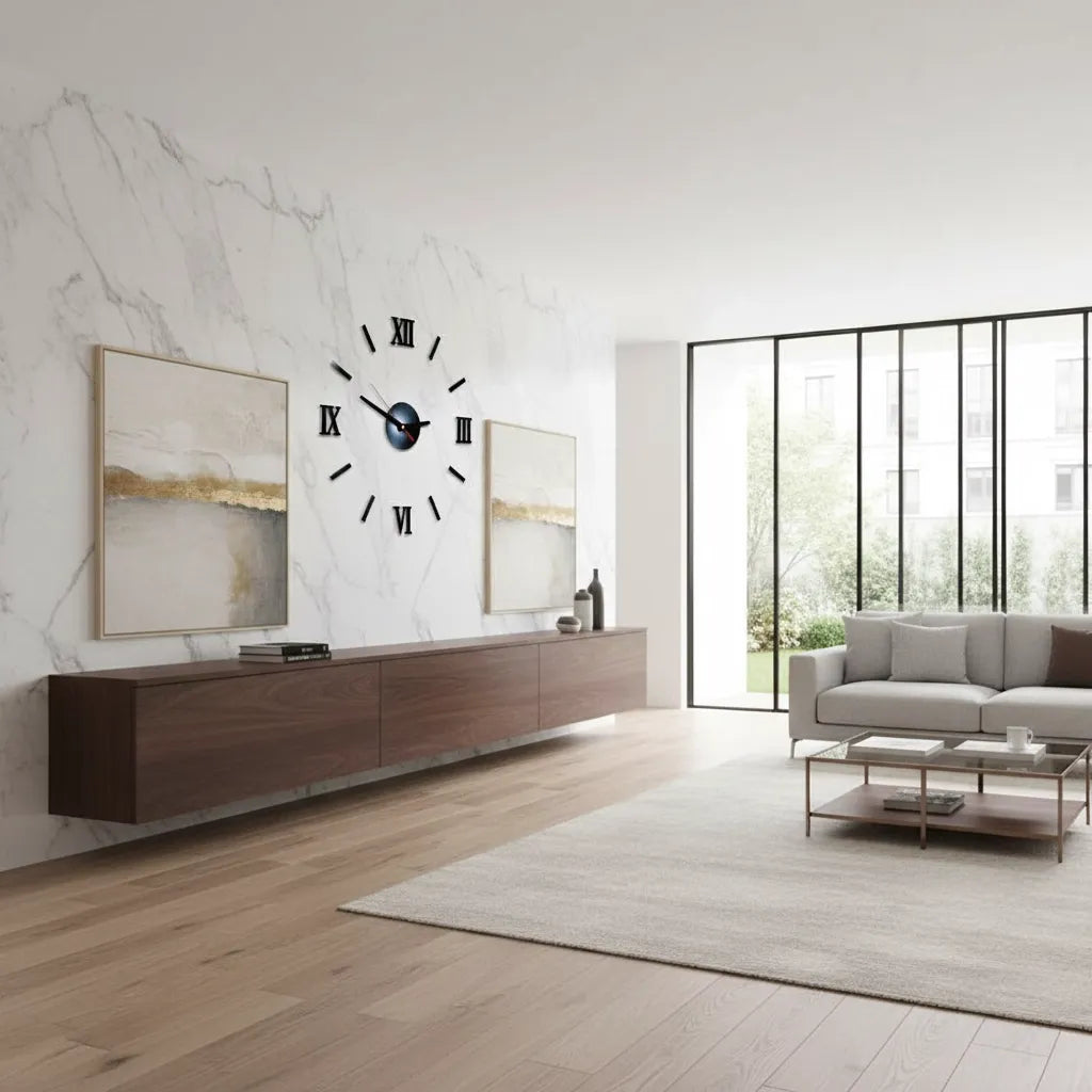 Horloge Murale Stickers 3D