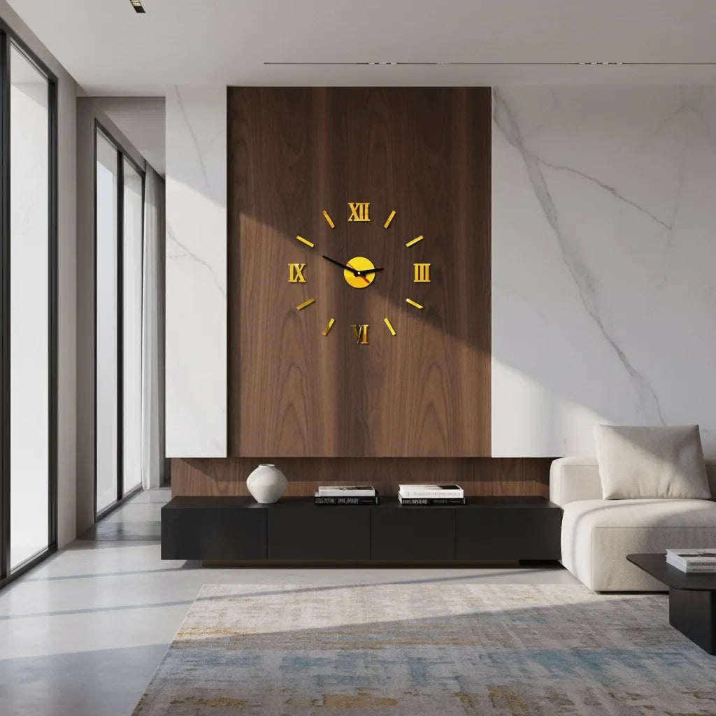 Horloge Murale Stickers 3D