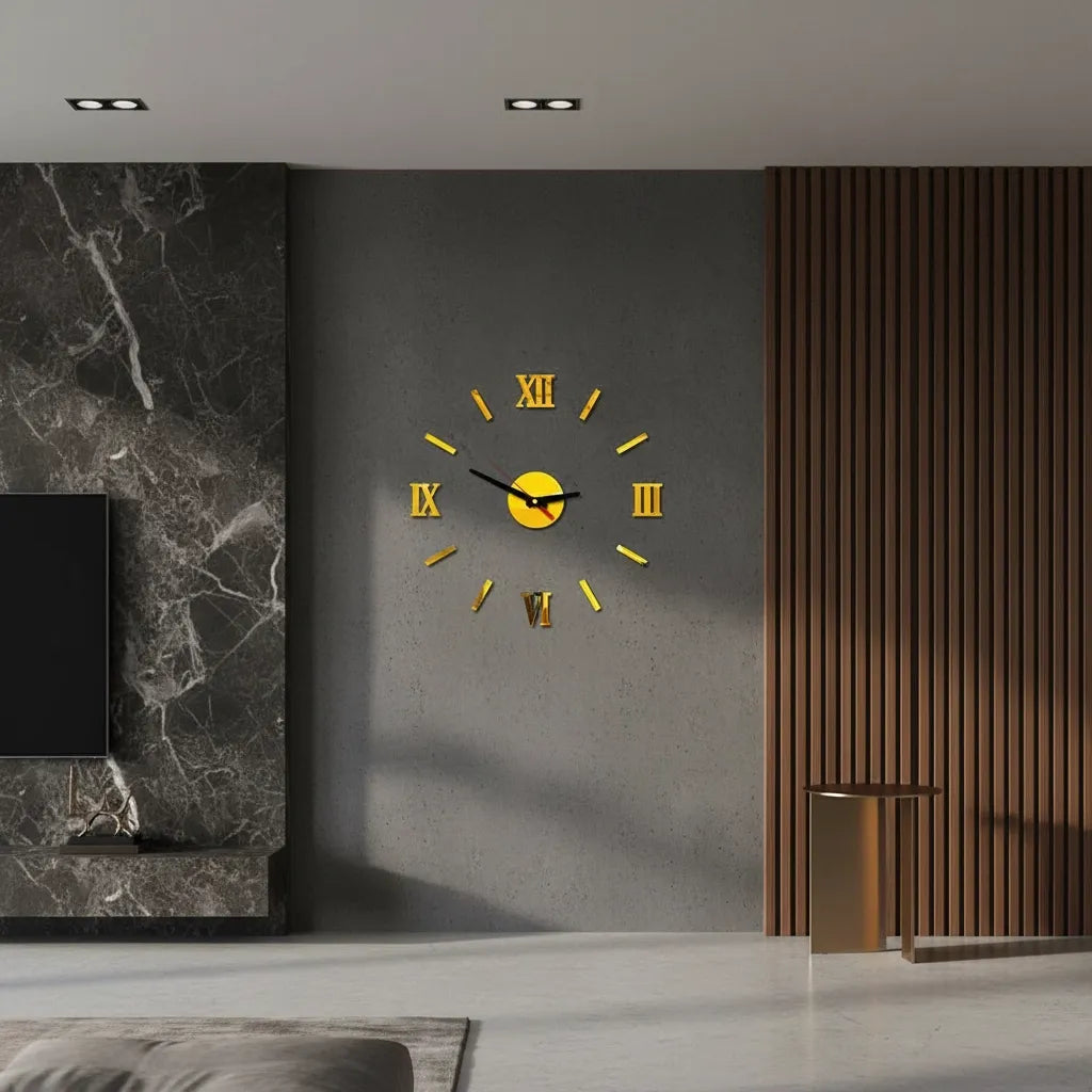 Horloge Murale Stickers 3D
