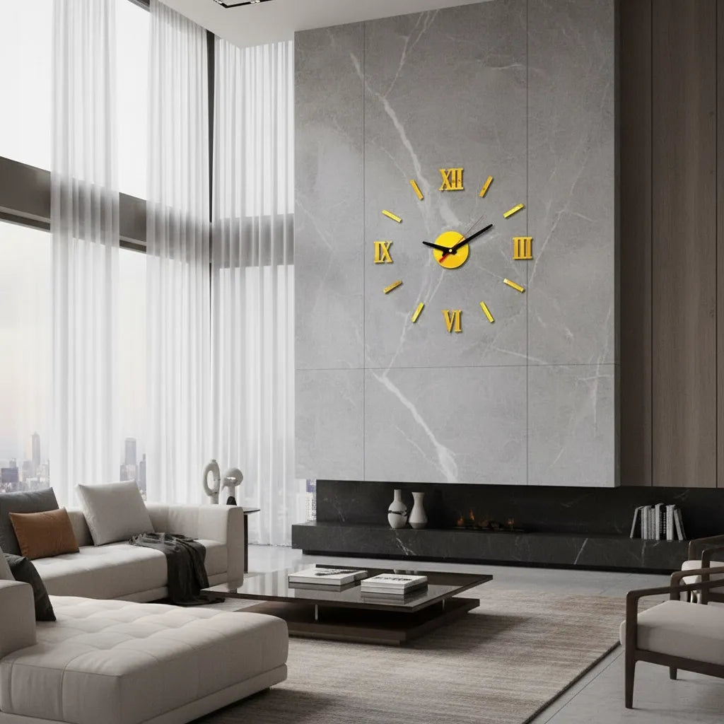 Horloge Murale Stickers 3D