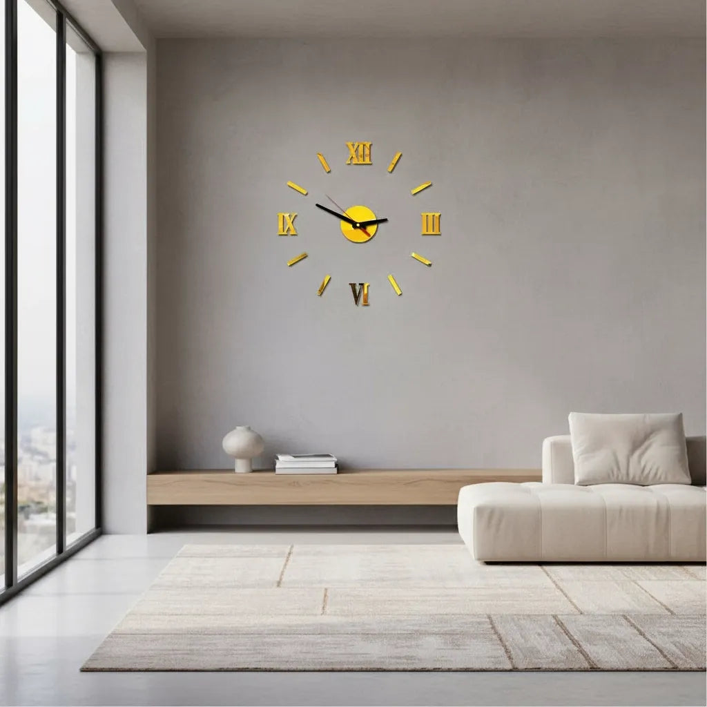 Horloge Murale Stickers 3D