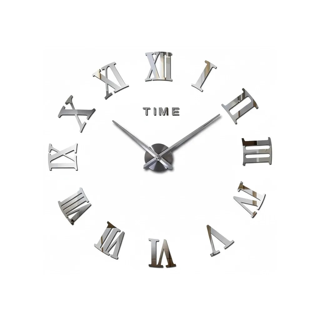 Horloge Murale Stickers Chiffre Romain