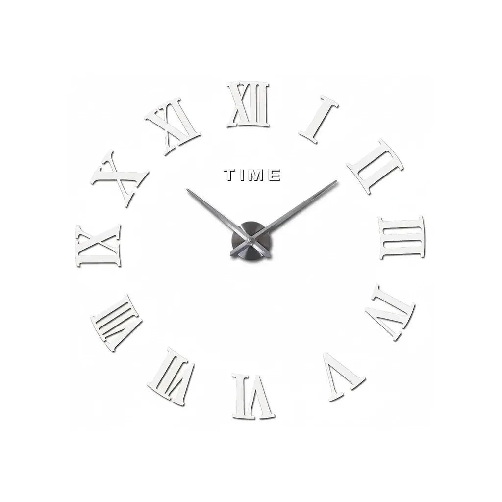 Horloge Murale Stickers Chiffre Romain