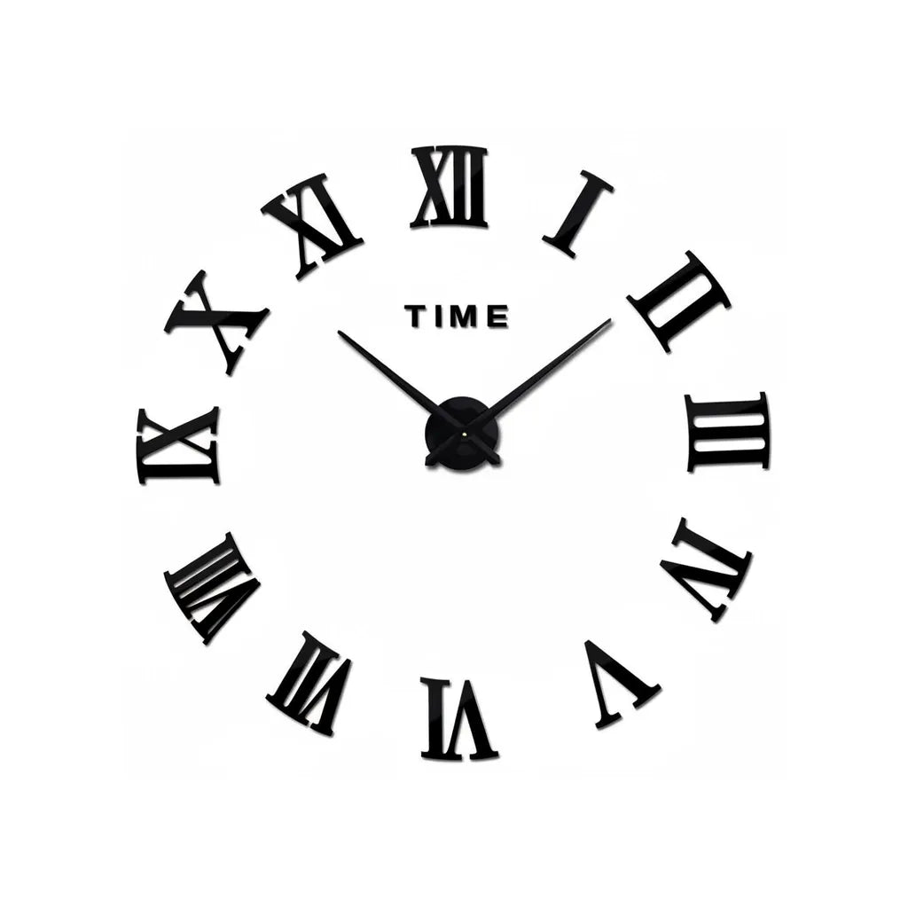 Horloge Murale Stickers Chiffre Romain